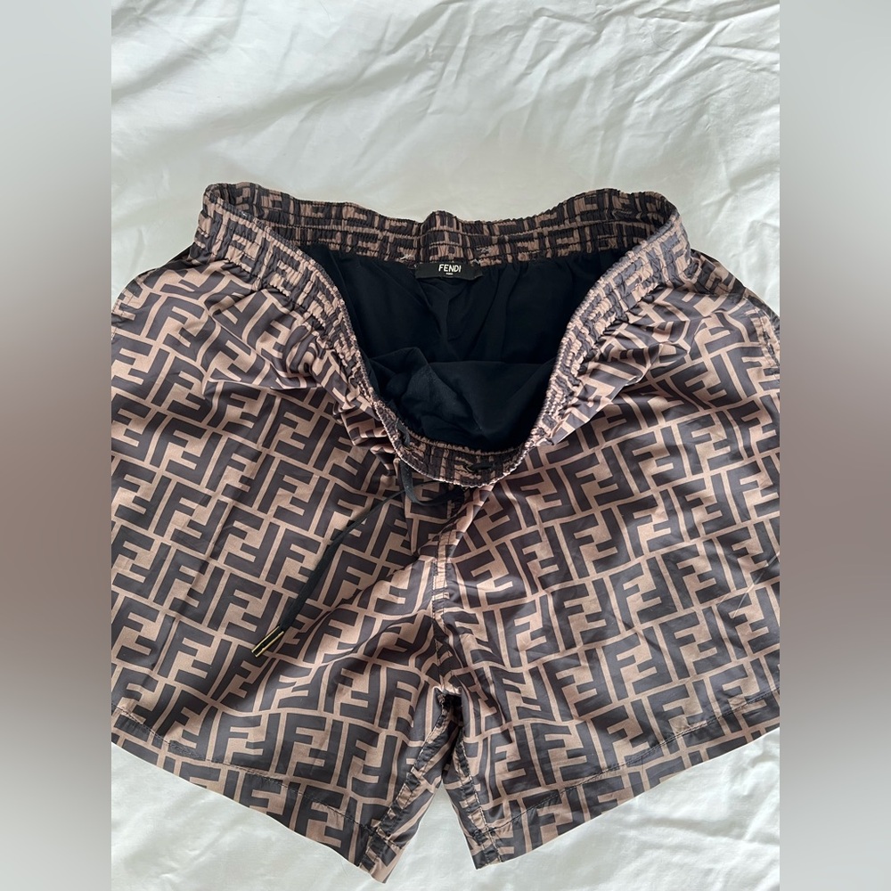 Fendi FF Drawstring Swim Shorts